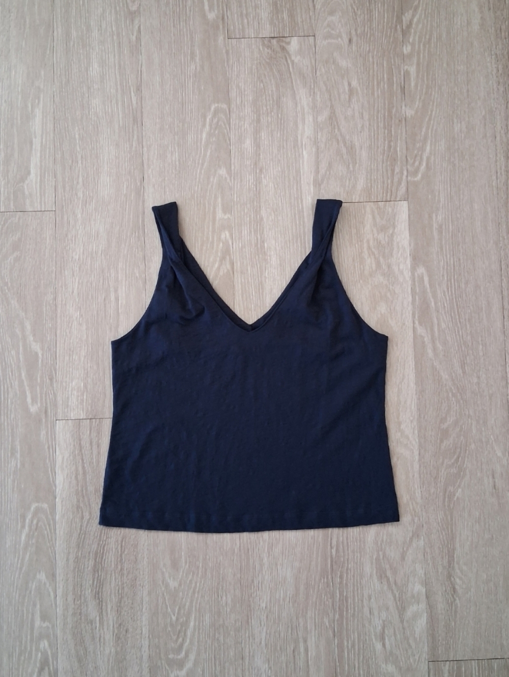 ME+EM Twist Shoulder Organic Cotton Tank Top